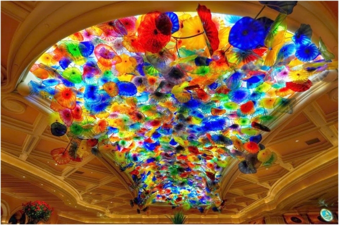 Glass ceiling, Bellagio Hotel